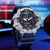 abordables Relojes digitales-Reloj digital SANDA para hombres deporte al aire libre moda reloj de pulsera cronómetro luminiscente reloj despertador cuenta regresiva reloj de TPU