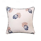 baratos Textured lance travesseiros-Capa de almofada decorativa com borla oceânica, 1 peça, capa de almofada quadrada macia, fronha para quarto, sala de estar, sofá, cadeira, tartaruga marinha
