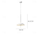 cheap Island Lights-LED Pendant Light  Kitchen Island Pendant Lamp 1-Light 30 cm Single Design Metal Painted Finishes Modern Nordic Style Bedroom Dining Room 110-240V