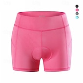 billige Bukser, shorts og skjørt til kvinner-WOSAWE Dame Sykkelshorts Fôrede sykkelshorts Sykkel Shorts Fôrede shorts Slank Fasong sport Pustende Hurtigtørkende Høy Elastisitet Bekvem Svart Rosa Klær Sykkelklær