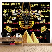 halpa vintage kuvakudokset-salaperäinen egyptiläinen anubis riippuva kuvakudos seinä taide suuri kuvakudos seinämaalaus sisustus valokuva tausta peitto verho koti makuuhuone olohuone sisustus