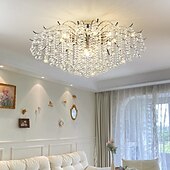 economico Lampadari-lampadario a led 42/50/60/80/100 cm 5/8/10/12/15 lampadina non inclusa finitura elettrolitica cristallo metallo stile moderno contemporaneo camera da letto sala da pranzo mini sospensione 110-240 v