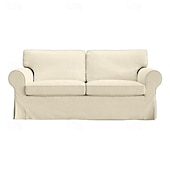 cheap Sofa Cover-2 Seat Sofa Cover or  2 Seat Sofa Bed Cover with Cushion Covers and Backrest Covers For Ektorp Couch Slipcover Washable Furniture Protector  LITB PRIME cover Ektcover