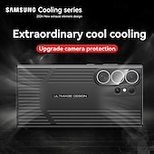 Недорогие Чехлы для Samsung-телефон Кейс для Назначение SSamsung Galaxy S24 Ultra S23 Ultra Кейс на заднюю панель Защитная пленка для объектива камеры Защита от удара броня Покрытие ПК