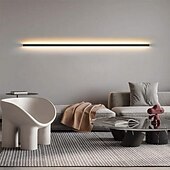 cheap Indoor Wall Lights-LED Bedside Wall Lamp Modern Long Strip Wall Light Indoor Acrylic Decoration Wall Sconce Background Linear Wall Mounted Lamp for Bedroom Living Room Study Corridor Dining Room 110-240V