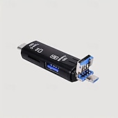 cheap Cell Phone Cables-5-in-1 Card Reader OTG Android Multi-function TF Card Reader USB Multi-in-one