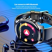 cheap Smartwatch-iMosi P68 Smart Watch 1.51 inch 4G LTE Cellular Smartwatch Phone 4G Pedometer Call Reminder Heart Rate Monitor Compatible with Smartphone Men GPS Hands-Free Calls Waterproof IP 67 46mm Watch Case