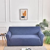 abordables Funda de sofá-Funda de sofá de 1/2/3/4 plazas resistente al agua con diseño de gofres para sala de estar, funda elástica para sofá de esquina en forma de L