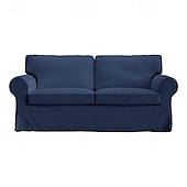 cheap Sofa Cover-2 Seat Sofa Cover or  2 Seat Sofa Bed Cover with Cushion Covers and Backrest Covers For Ektorp Couch Slipcover Washable Furniture Protector  LITB PRIME cover Ektcover