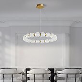 voordelige Eilandlichten-60 cm Single Design Pendant Light Metal Acrylic Electroplated Modern Nordic Style 110-120V 220-240V