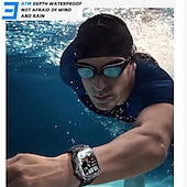 preiswerte Intelligente Armbänder-696 S320B Smartwatch 2.02 Zoll Smart-Armband Bluetooth Schrittzähler Anruferinnerung Schlaf-Tracker Kompatibel mit Android iOS Herren Freisprechanlage Nachrichterinnerung Step Tracker IP 67 44mm