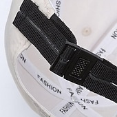 preiswerte Baseballkappe für Herren-Herren Cap Basecap Sonnenhut Kappe Schwarz Weiß Polyester Modisch Brautkleider schlicht Strasse Täglich Feste Farbe Einstellbar Sonnenschutz Atmungsaktiv