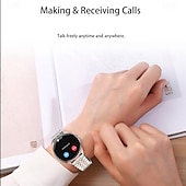 abordables Montres connectées-696 QS28 Montre intelligente 1.43 pouce Smartwatch Montre Connectée Bluetooth ECG + PPG Podomètre Rappel d&#039;Appel Compatible avec Android iOS Femme Hommes Mode Mains-Libres Rappel de Message IP 67