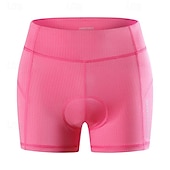 billige Bukser, shorts og skjørt til kvinner-WOSAWE Dame Sykkelshorts Fôrede sykkelshorts Sykkel Shorts Fôrede shorts Slank Fasong sport Pustende Hurtigtørkende Høy Elastisitet Bekvem Svart Rosa Klær Sykkelklær