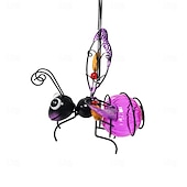 cheap Landscape Lights-LED Luminous Simulation Insect Iron Ornaments Creative Painted Handicraft Pendants with Long Wings Ants Butterflies Home Courtyard Garden Decoration Pendants  1PC