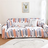 abordables Funda de sofá-Funda de sofá de verano de seda helada, cobertura completa para sala de estar, funda de asiento de sofá, funda de protección de cojín para muebles elástica súper suave para sala de estar