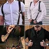 cheap Armor-Retro Vintage Medieval Renaissance Armor Chest Harness Viking Fancy Dress Men's Halloween Carnival Masquerade Party Renaissance Fair LARP Adults Suspenders