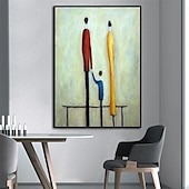 cheap Oil Paintings-Mintura Handmade Abstract Figure Oil Paintings On Canvas Wall Art Decoration Modern Picture For Home Decor Rolled Frameless Unstretched Painting