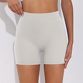 cheap Yoga Shorts &amp; Bikers-Women&#039;s Gym Shorts Yoga Shorts Workout Shorts High Waist Yoga Gym Workout Pilates Shorts Black White Royal Blue Sports Activewear Stretchy Slim