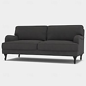 preiswerte Sofabezug-100% Baumwolle Sofaüberwurf 3-Sitzer Einfarbig Gesteppt