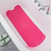billige Antiskli baderomsmatte-badekar matte sklisikker badematte for badekar, 40 x 16 tommer dusjmatte med sugekopper, ekstra stor og maskinvaskbar, badematter for bad