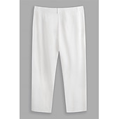 economico Vacanza-Per uomo Pantaloni di lino Pantaloni Pantaloni estivi Pantaloni da spiaggia Tasca frontale Gamba dritta Liscio Comfort Traspirante Informale Giornaliero Per eventi Di tendenza Originale Bianco Blu