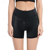 billige Bukser, shorts og skjørt til kvinner-WOSAWE Dame Sykkelshorts Fôrede sykkelshorts Sykkel Shorts Fôrede shorts Slank Fasong sport Pustende Hurtigtørkende Høy Elastisitet Bekvem Svart Rosa Klær Sykkelklær