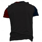  4:e juli 2026 250:e minnesdagen Mäns patriotiska patriot 3D-tryck amerikansk flagga veteran crew neck T-shirt utomhus sport street