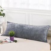 abordables Coussins tendances-Housse de coussin décorative de couleur unie, 1 pièce, taie d&#039;oreiller carrée douce, pour chambre à coucher, salon, canapé, chaise