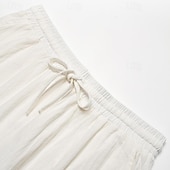 baratos Clássico-Homens Calção Shorts de verão Shorts de praia Com Cordão Cintura elástica Tecido Respirável Comprimento do joelho Ioga Praia Havaiana Casual Branco Verde