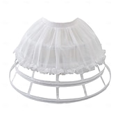 ieftine fustă de sub-Cosplay Lolita Lungime Genunchi Combinezon tutu Sub Fusta Prințesă Costume de fancy Pentru femei Mascaradă Petrecere Petrecerea Burlăcițelor Adulți Combinezon