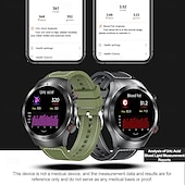 cheap Smart Wristbands-696 E800 Smart Watch 1.49 inch Smart Band Fitness Bracelet Bluetooth ECG+PPG Temperature Monitoring Pedometer Compatible with Android iOS Men Hands-Free Calls Message Reminder IP 67 46mm Watch Case