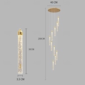 levne Lustry-moderní led lustr 1/2/5/8/10/12/18 hlava stmívatelné světelné křišťálové závěsné svítidlo pro vysoký strop obývacího pokoje foyer chromová světla osvětlení současné stropní svítidlo lustry (12