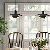cheap Pendant Lights-LED Pendant Light  Kitchen Island Pendant Lamp 1-Light 30/38 cm Single Design  E27 Metal Painted Finishes Modern Nordic Style Bedroom Office 110-240V