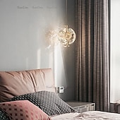 abordables Éclairages pour îlot-Plafonnier suspendu applique murale crystra LED éclairage suspendu en verre plafonniers modernes raccord globe en verre lumières suspendues lustre décoration pour salon salle à manger cuisine îlot