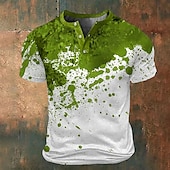 abordables Camisetas de Halloween-Graphic Manchas de sangre Deportes Moda Exagerado Hombre Impresión 3D Camiseta Calle Deporte Camiseta Rojo Azul Piscina Verde Trébol Cuello Barco Camisa Verano Primavera Ropa S M L XL XXL 3XL