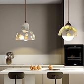 economico Luci a sospensione-lampada a sospensione a led 1 luce 15 cm forma in vetro trasparente con design elegante camera da letto in stile moderno ufficio finiture verniciate 110-240v