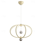 cheap Island Lights-LED Pendant Light 48cm Ring Circle Design 3 Color Light Metal Luxurious Modern Style Dining Room Bedroom Pendant Lamps 110-240V