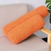 economico Copricuscini per cuscini decorativi-Rotolo di copertura per cuscino con collo rotondo, cuscino di supporto cervicale, copertura per sollievo dal dolore al collo, copertura per cilindro per dormire, sedia, auto, divano