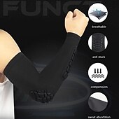 abordables Aparatos ortopédicos-1 unidad de soporte para codo, funda para brazo de baloncesto, transpirable, seguridad para fútbol, protector deportivo para codo