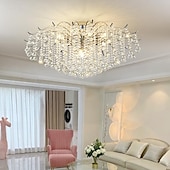 economico Lampadari-lampadario a led 42/50/60/80/100 cm 5/8/10/12/15 lampadina non inclusa finitura elettrolitica cristallo metallo stile moderno contemporaneo camera da letto sala da pranzo mini sospensione 110-240 v