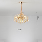 economico Modello sputnik-lampadario a led 42/50/60/80/100 cm 5/8/10/12/15 lampadina non inclusa finitura elettrolitica cristallo metallo stile moderno contemporaneo camera da letto sala da pranzo mini sospensione 110-240 v