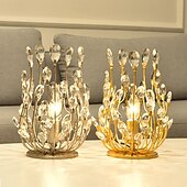 levne noční lampa-led stolní lampa 5w teplá bílá vintage design křišťálová stolní světla dekorativní ložnice kancelář 110-240v