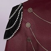 baratos Capa &amp; Capa-Retro Vintage Punk e gótico Medieval Traje Cosplay Capa Vampiros Vikings Fantasia Homens Real Steampunk Dia Das Bruxas Carnaval Baile de Máscaras Festa / Noite Adulto Capa