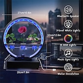tanie Lampki nocne 3D-1 szt. Lampa led do wzrostu roślin z głośnikiem bt, akwarium, sceneria wodna lampa dekoracyjna ozdoba na biurko nadaje się do salonu w biurze sypialnia dekoracja restauracji