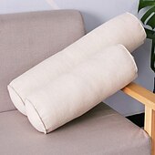 economico Copricuscini per cuscini decorativi-Rotolo di copertura per cuscino con collo rotondo, cuscino di supporto cervicale, copertura per sollievo dal dolore al collo, copertura per cilindro per dormire, sedia, auto, divano