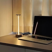 baratos Candeeiros de mesa-1 unidade ao lado da lâmpada com três níveis de brilho, luz de atmosfera led, abajur de mesa externo com carregamento USB, abajur de mesa respiratório, luz noturna de atmosfera portátil criativa para quarto
