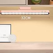 baratos Luzes de leitura-Lâmpada de mesa led recarregável de 1 unidade com controle de toque, luz de leitura led 2000mah operada por bateria, ímã de toque tricolor, removível e portátil