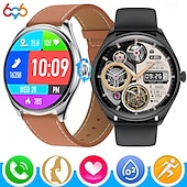 abordables Montres connectées-696 QS28 Montre intelligente 1.43 pouce Smartwatch Montre Connectée Bluetooth ECG + PPG Podomètre Rappel d&#039;Appel Compatible avec Android iOS Femme Hommes Mode Mains-Libres Rappel de Message IP 67
