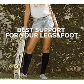 abordables Soins Personnels &amp; Santé-3 paires Chaussettes de Compression Nylon Anti-Friction